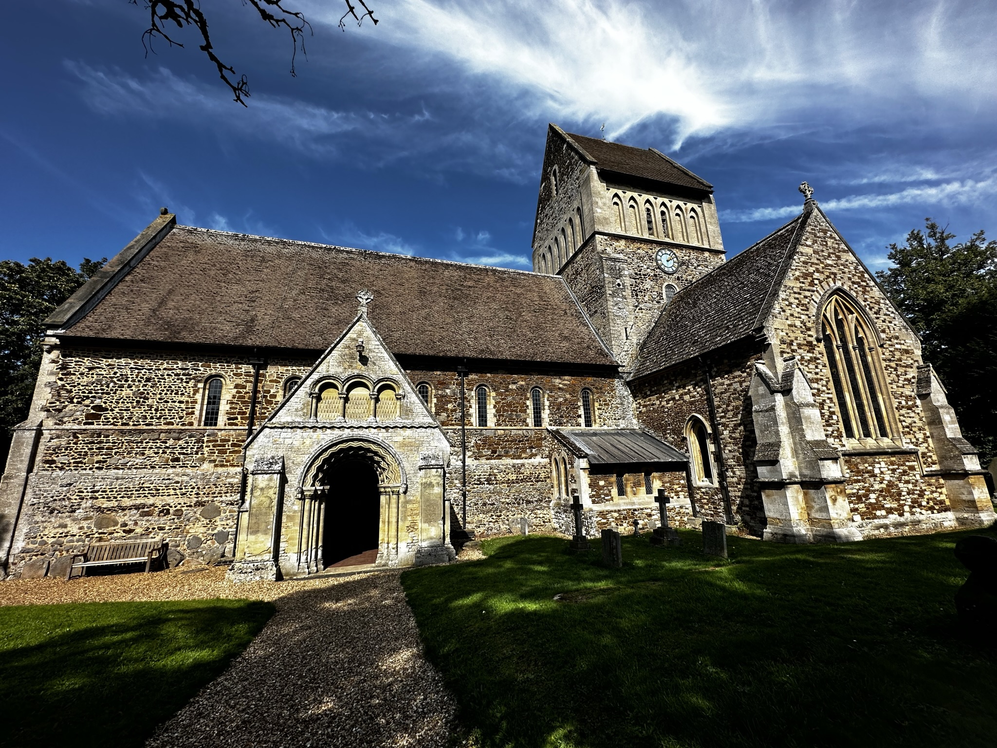 Castle Rising organ showing hand-pump mechanism
